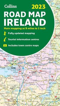 Cover image for 2023 Collins Road Map of Ireland: Folded Road Map