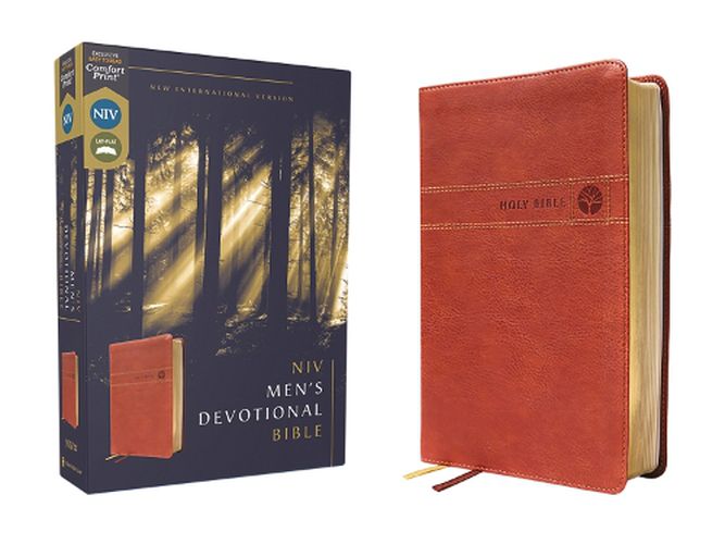 Cover image for NIV, Men's Devotional Bible, Leathersoft, Brown, Comfort Print