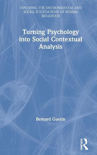 Cover image for Turning Psychology into Social Contextual Analysis