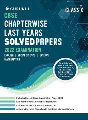 Cover image for Chapterwise Last Years Solved Papers: Cbse Class 10 for 2022 Examination