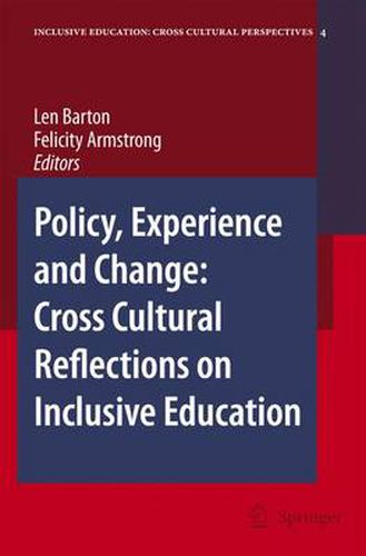 Cover image for Policy, Experience and Change: Cross-Cultural Reflections on Inclusive Education