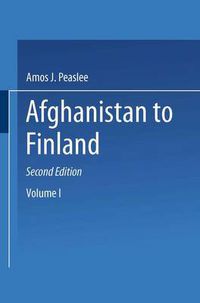 Cover image for Constitutions of Nations: Volume I: Afghanistan to Finland