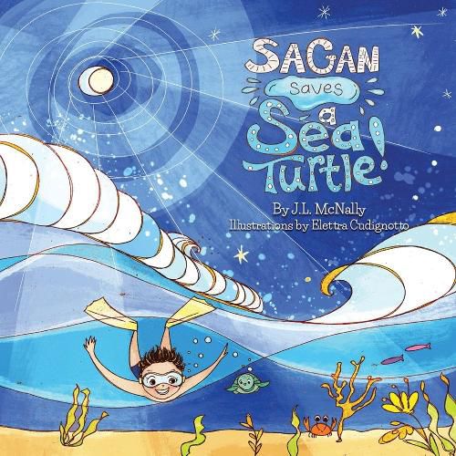 Cover image for Sagan Saves A Sea Turtle