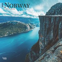 Cover image for Norway 2025 12 X 24 Inch Monthly Square Wall Calendar Plastic-Free Browntrout Travel Europe Scandinavian Fjords