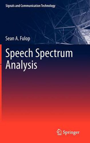 Cover image for Speech Spectrum Analysis