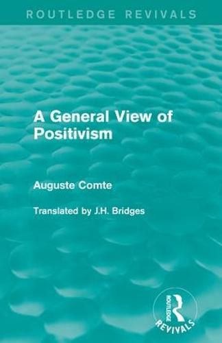 Cover image for A General View of Positivism