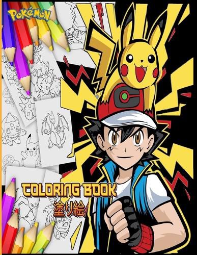 Cover image for Pokemon Coloring and Activity Book for Kids