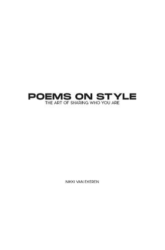 Cover image for Poems on Style: the Art of Sharing Who You Are