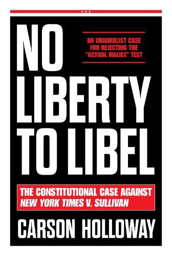 Cover image for No Liberty to Libel