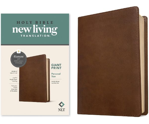 Cover image for NLT Personal Size Giant Print Bible, Filament Edition, Brown
