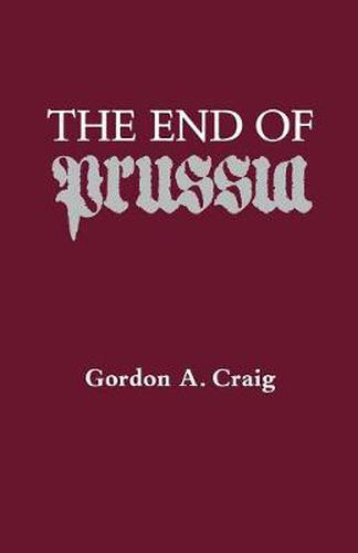 Cover image for The End of Prussia