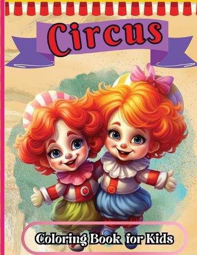 Cover image for Clown Coloring Book For Kids