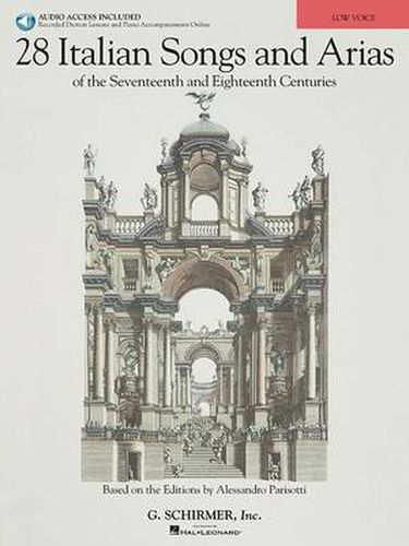 Cover image for 28 Italian Songs and Arias (Low Voice): Of the 17th & 18th Centuries