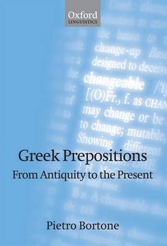 Cover image for Greek Prepositions: From Antiquity to the Present