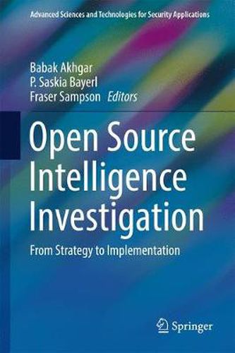 Cover image for Open Source Intelligence Investigation: From Strategy to Implementation