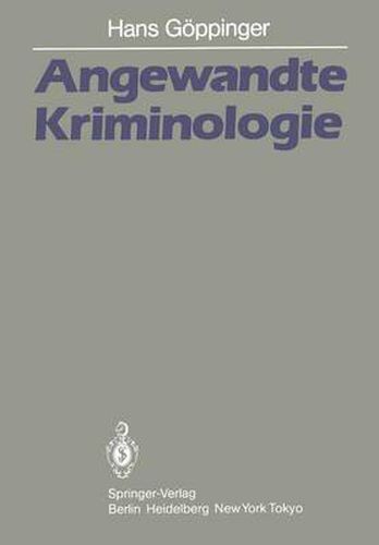 Cover image for Angewandte Kriminologie