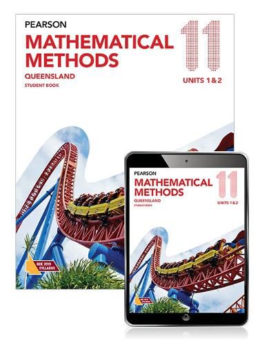 Cover image for Pearson Mathematical Methods Queensland 11 Student Book with eBook