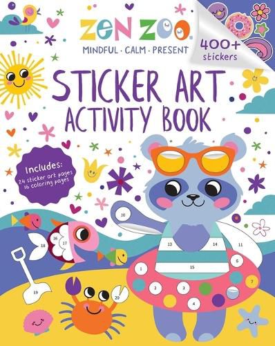 Cover image for Zen Zoo: Sticker Art & Coloring