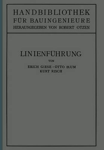 Cover image for Linienfuhrung: II. Teil. Eisenbahnwesen Und Stadtebau