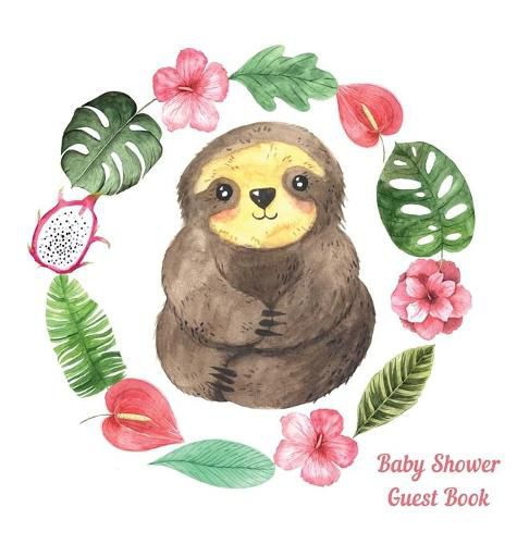 Cover image for Sloth Baby Shower guest book