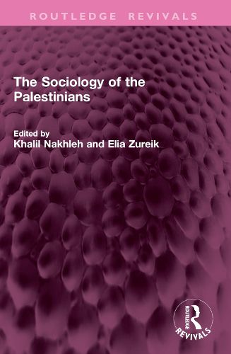 Cover image for The Sociology of the Palestinians
