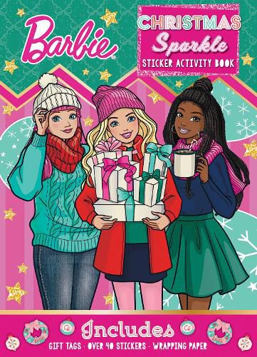 Cover image for Barbie: Christmas Sparkle Sticker Activity Book (Mattel)