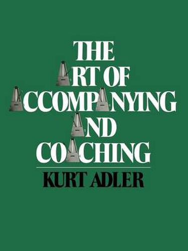 Cover image for The Art of Accompanying and Coaching