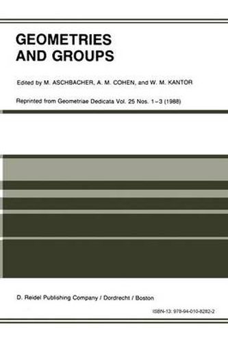 Cover image for Geometries and Groups: Proceedings of the Workshop Geometries and Groups, Finite and Algebraic, Noorwijkerhout, Holland, March 1986