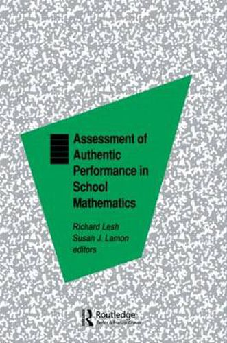 Cover image for Assessment of Authentic Performance in School Mathematics