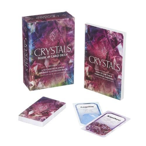 Cover image for Crystals Book & Card Deck: Includes a 52-Card Deck and a 160-Page Illustrated Book