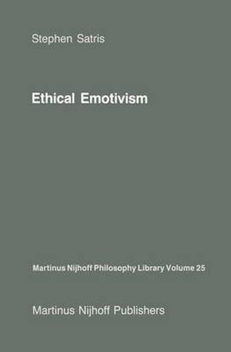 Cover image for Ethical Emotivism