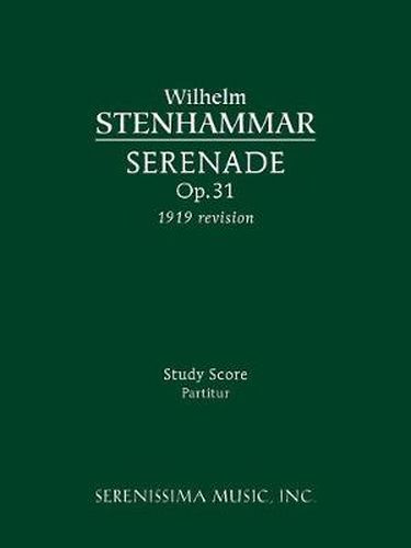 Cover image for Serenade, Op.31 (1919 revision): Sudy score