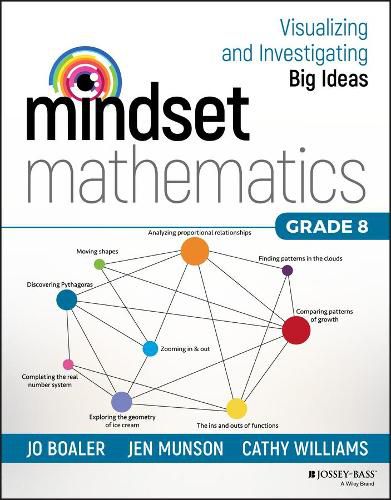 Cover image for Mindset Mathematics - Visualizing and Investigating Big Ideas, Grade 8