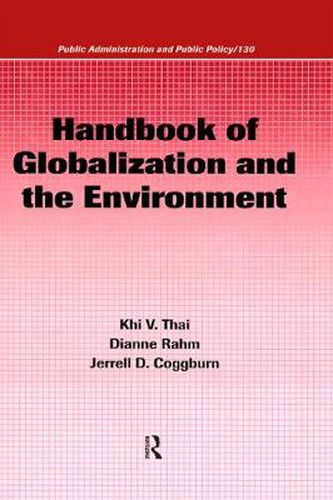 Cover image for Handbook of Globalization and the Environment