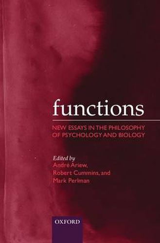 Cover image for Functions: New Essays in the Philosophy of Psychology and Biology