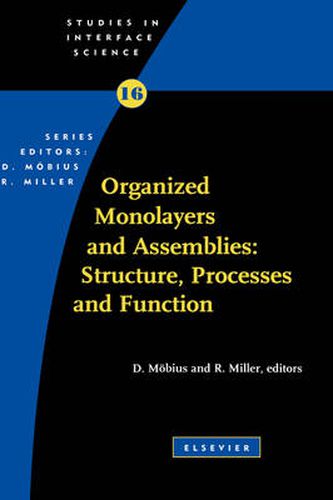 Cover image for Organized Monolayers and Assemblies: Structure, Processes and Function