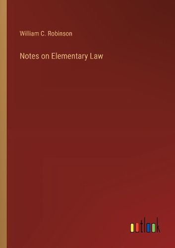 Notes on Elementary Law