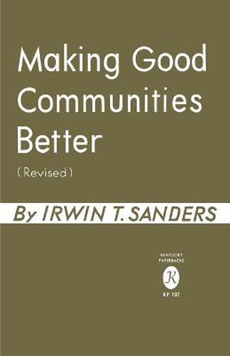 Cover image for Making Good Communities Better