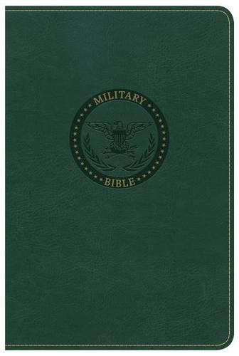 Cover image for CSB Military Bible, Green LeatherTouch