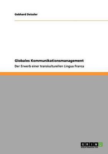 Cover image for Globales Kommunikationsmanagement