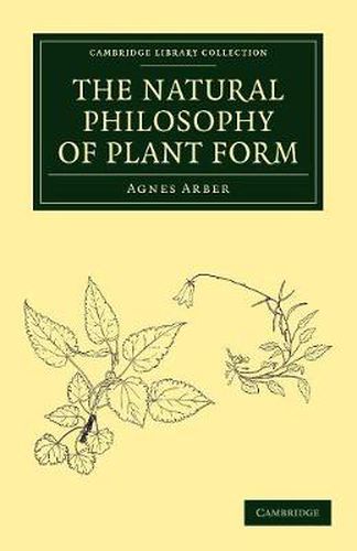 Cover image for The Natural Philosophy of Plant Form