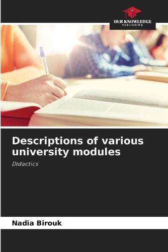 Cover image for Descriptions of various university modules