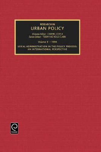 Cover image for Research in Urban Policy: An International Perspective : European Consortium for Political Research Workshop on Local and Regional Bureaucracies in Western Europe : Selected Papers