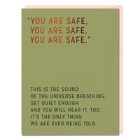 Cover image for 6-Pack Elizabeth Gilbert You Are Safe Card