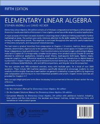 Cover image for Elementary Linear Algebra