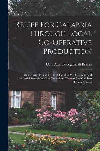 Cover image for Relief For Calabria Through Local Co-operative Production