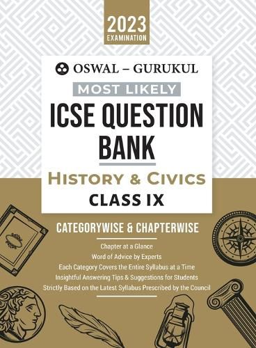 Cover image for Oswal - Gurukul History & Civics Most Likely Question Bank: ICSE Class 9 For 2023 Exam