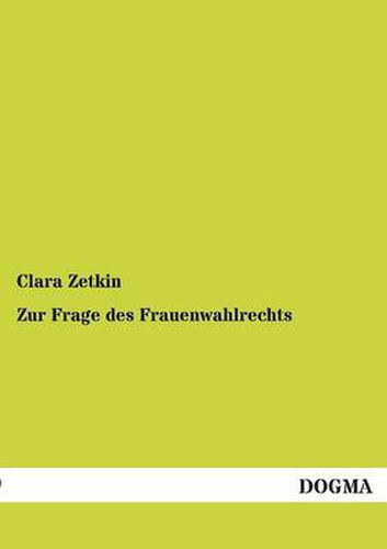 Cover image for Zur Frage Des Frauenwahlrechts