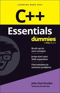 Cover image for C++ Essentials For Dummies