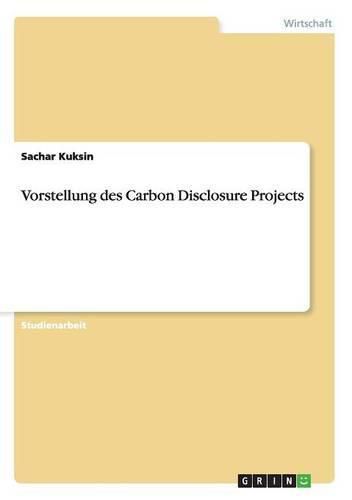 Cover image for Vorstellung des Carbon Disclosure Projects